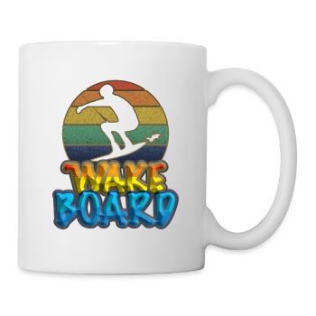 Wakeboard, Wakeboarder - Tasse - Weiß - Rechts