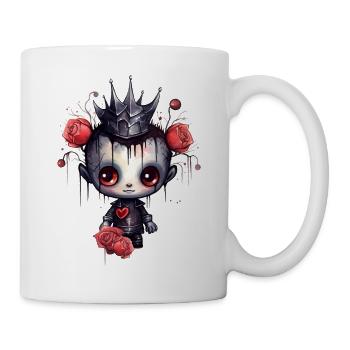 Niedlicher Gothic-King - Tasse - Weiß - Rechts