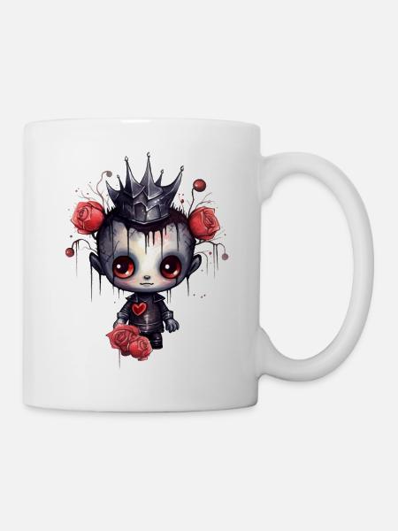 Cute Gothic King - Mug - white