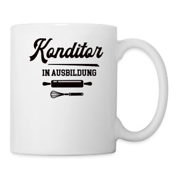 Konditor Ausbildung Konditorazubi Lehre Azubi - Tasse - Weiß - Rechts