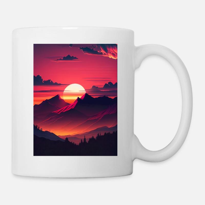 Sunset II - Mug blanc - blanc