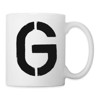 G - Stencil / Letter - Mug - white - Right