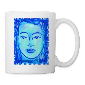 Blue Face - Mug - white - Right