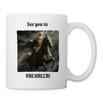 Odin on Warhorse : Rendez-vous au Valhalla ! - Mug blanc - blanc - Droite