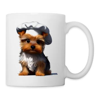 Restaurateur Yorkshire Terrier Chien de cuisine chiot - Mug blanc - blanc - Droite
