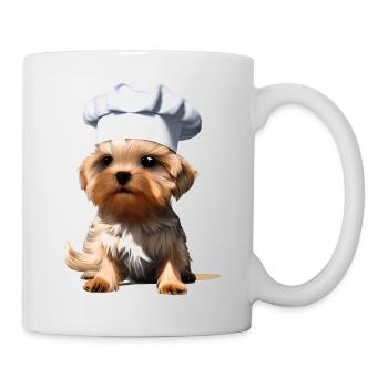 Restaurateur Chien de cuisine Yorkshire Terrier Chiot - Mug blanc - blanc - Droite