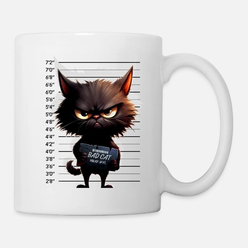 BADCAT PoliceDept. - Tasse - Weiß
