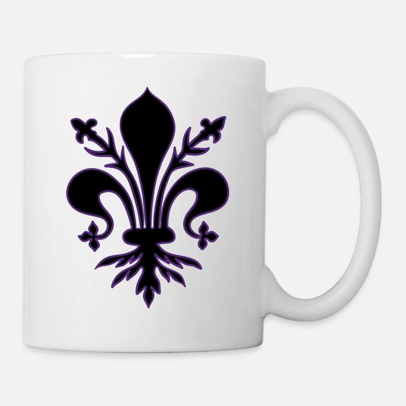 Lys noir - Mug blanc - blanc