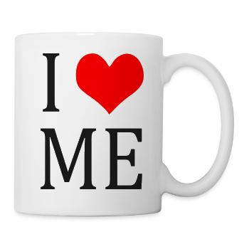 I LOVE ME - Tasse - Weiß - Rechts