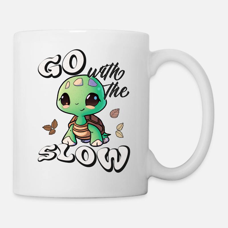 Go with the slow - Mug - white