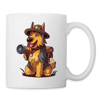 German Shepherd The Explorer - Mug - white - Right