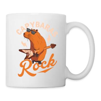 Capybaras Rock Capybara Animal Lover - Mug - white - Right