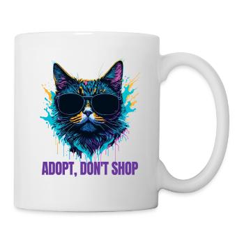 Katzen-Retter-Design - Tasse - Weiß - Rechts