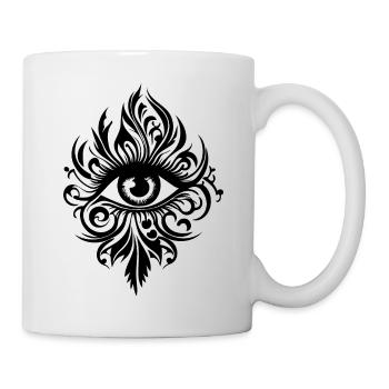 Auge Augen Augenarzt - Tasse - Weiß - Rechts