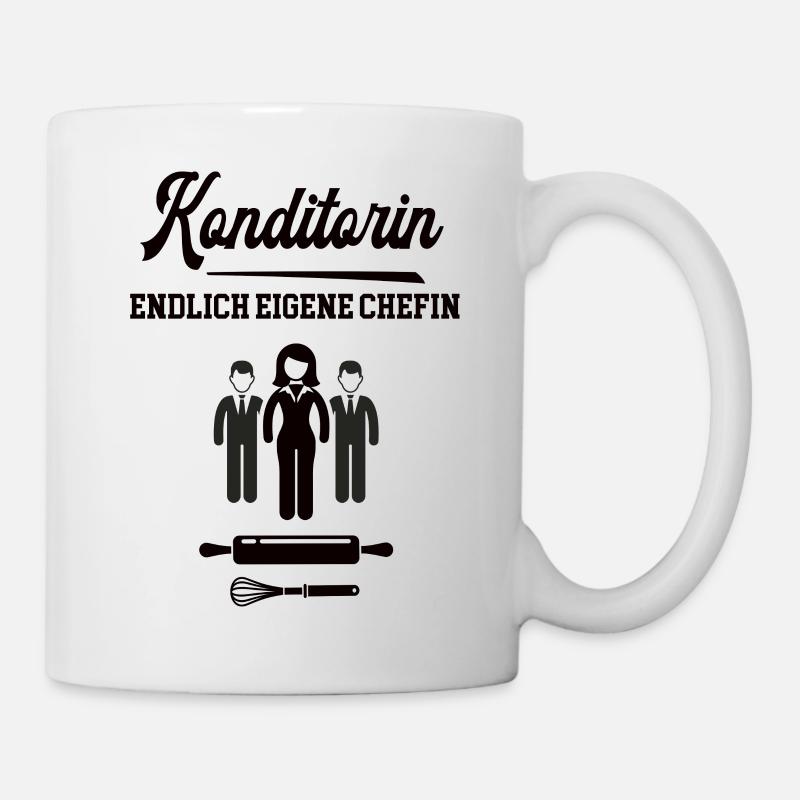 Konditorin Endlich Chefin Konditorei Selbstständig - Tasse - Weiß