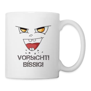 Vorsicht bissig Baby - Tasse - Weiß - Rechts
