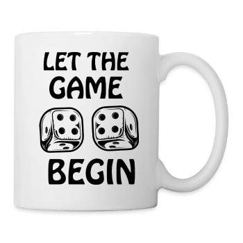 boardgame chess backgammon game night - Tasse - Weiß - Rechts