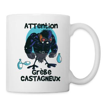 Grèbe Castagneux - Mug blanc - blanc - Droite