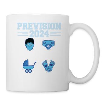 Annonce Grossesse 2024 Prévision pour 2024 Annonce - Mug blanc - blanc - Droite