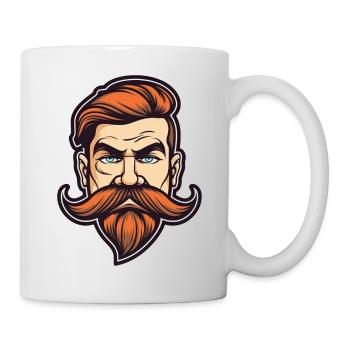 Mustache Man - Tasse - Weiß - Rechts