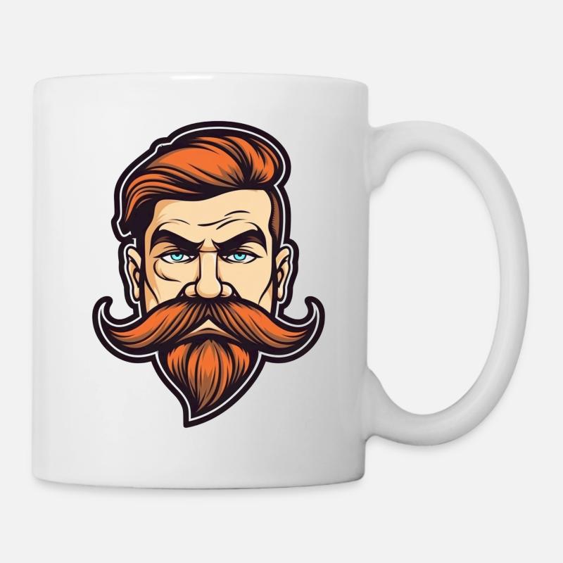Mustache Man - Tasse - Weiß