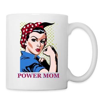 Power-Mama - Tasse - Weiß - Rechts
