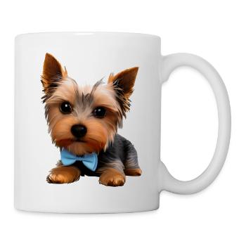Yorkshire Terrier Puppy Dog Owner Dog - Mug - white - Right