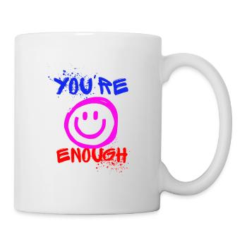Du bist genug! - Tasse - Weiß - Rechts