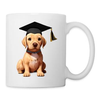 Bachelor Labrador Graduation Study Dogs - Mug blanc - blanc - Droite