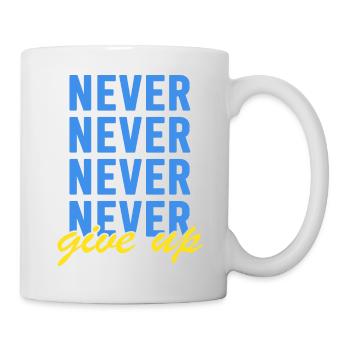 UKRAINE support ukraine never give up - Mug - white - Right