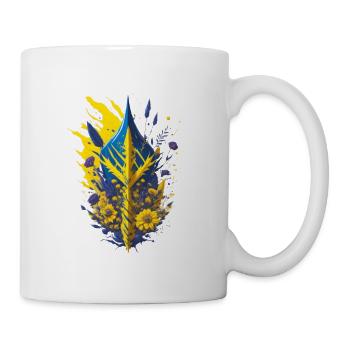 Ukraine, Liberté, Fort, Pas de guerre - Mug blanc - blanc - Droite