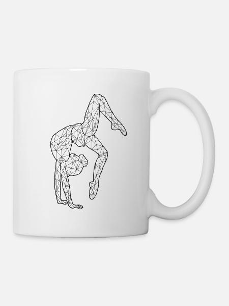 Gymnastics Scorpio Handstand Black - Mug - white