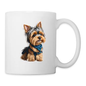 Entzückendes Bündel der Freude: Ein süßer Yorkshir - Tasse - Weiß - Rechts
