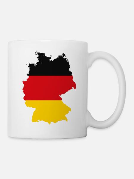 GERMANY map - Tasse - Weiß