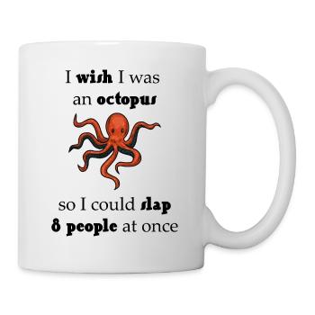 Créatures marines de poulpe - Mug blanc - blanc - Droite