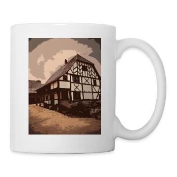 Maison Alsacienne Dessin - Mug blanc - blanc - Droite