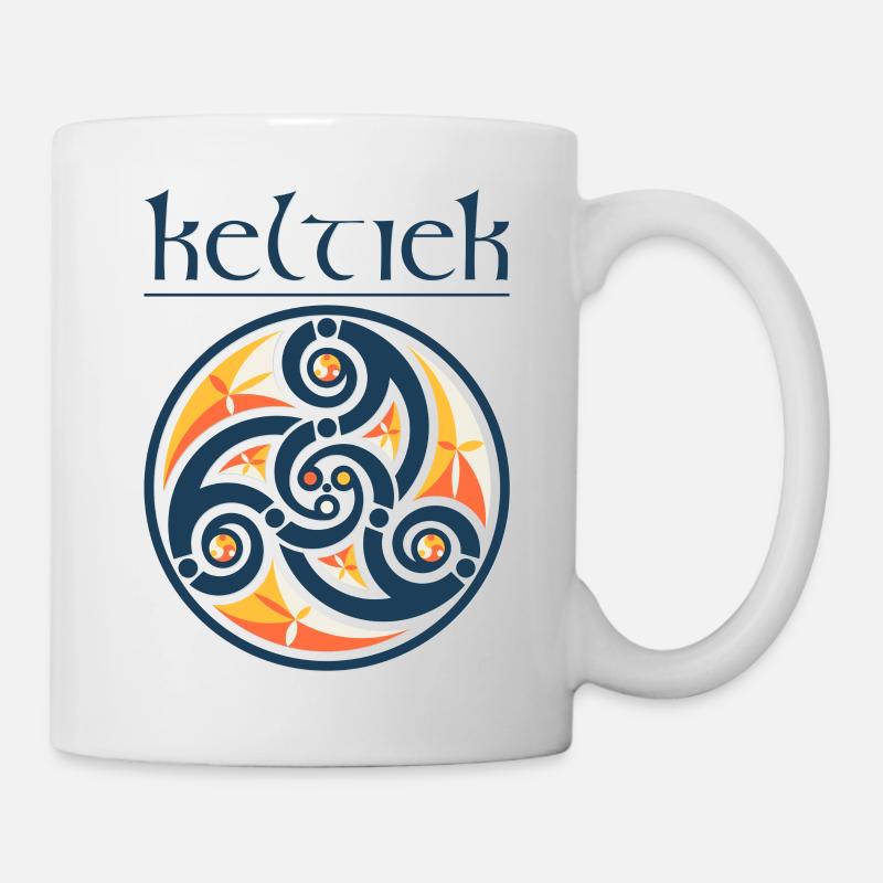 Triskell Keltiek Blue - Mug - white