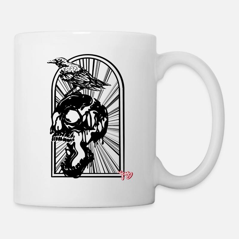 Crâne - Mug blanc - blanc