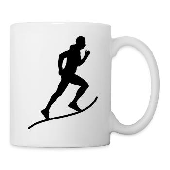 Triathlon Swim Bike Run Marathon - Tasse - Weiß - Rechts