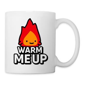 Cute Flame: Warm Me Up - Digital Drawing - Mug - white - Right