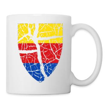 Nordholland Flagge im Wappen - Tasse - Weiß - Rechts