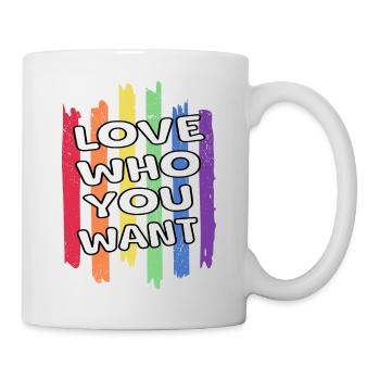 Aime qui tu veux - Mug blanc - blanc - Droite