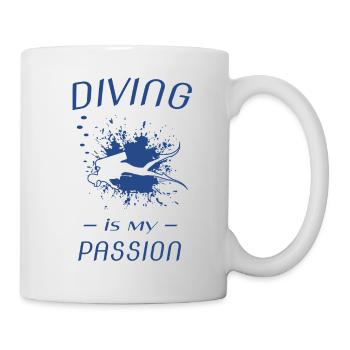 Diving - Tasse - Weiß - Rechts