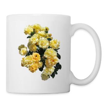 Rose bush with buds - Mug - white - Right