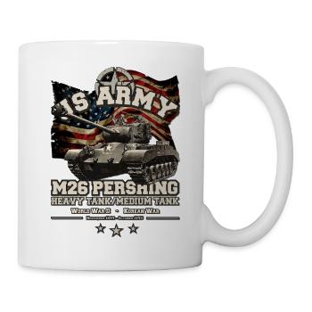 M26 Pershing mittlerer Panzer - Tasse - Weiß - Rechts