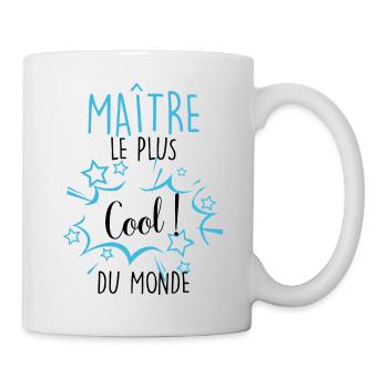 Cadeau maître d'école super cool humour homme - Mug blanc - blanc - Droite