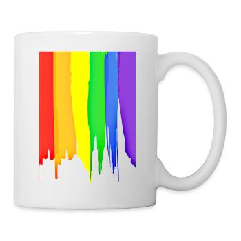 RAINBOW DRIP LGBTQ+ PRIDE - Tasse - Weiß - Rechts