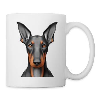 Doberman Dresseur Doberman Chien Doberman Chiot - Mug blanc - blanc - Droite