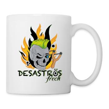 𝔻𝔼𝕊𝔸𝕊𝕋ℝÖ𝕊 𝖋𝖗𝖊𝖈𝖍 - Tasse - Weiß - Rechts
