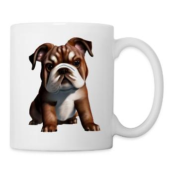 Hundehalter Bulldogge Hunde Hund Hundebesitzer - Tasse - Weiß - Rechts